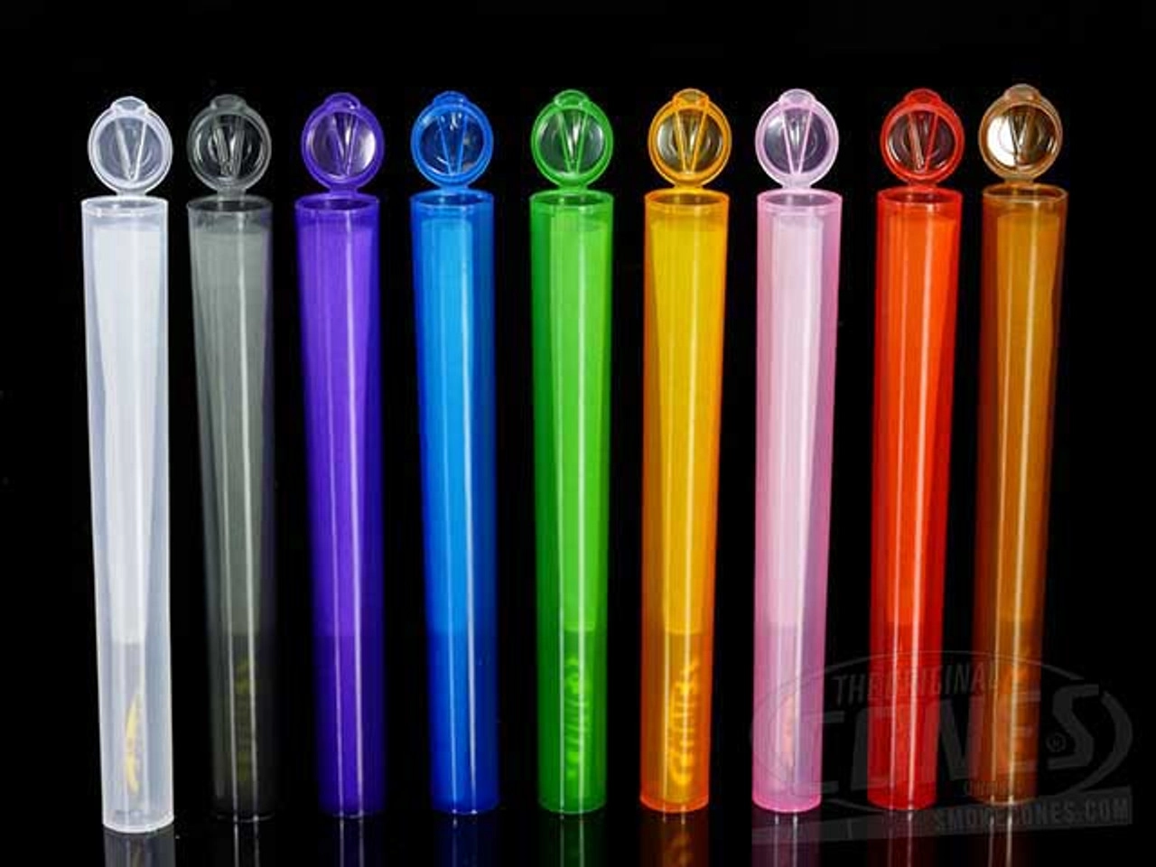 Line of colorful joint tubes